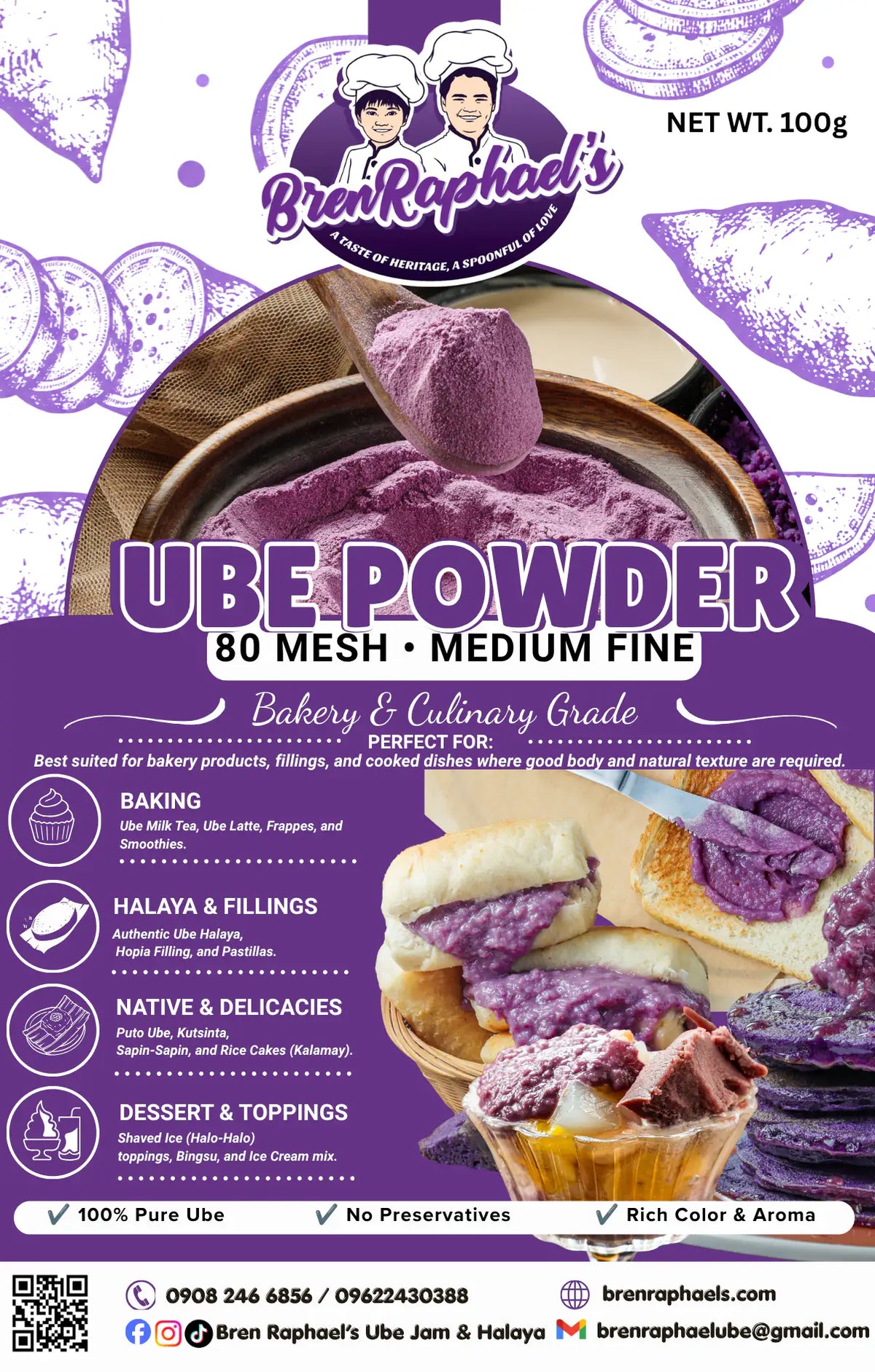 80 MESH - UBE POWDER 100G