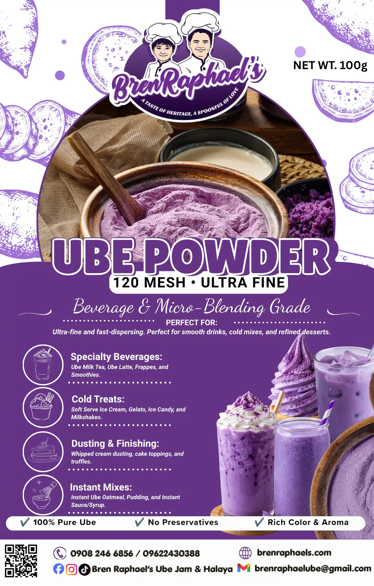 120 MESH - UBE POWDER 100G