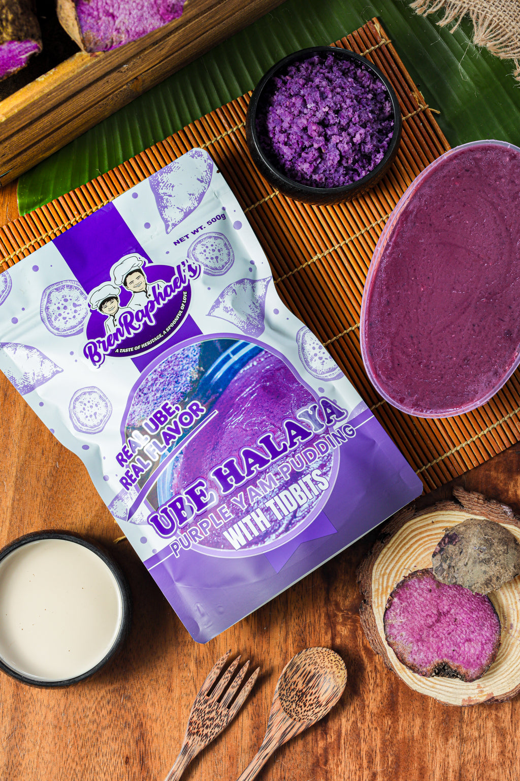 UBE HALAYA WITH TIDBITS 500G
